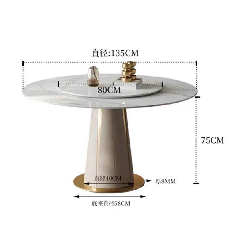 

Modern Luxury Dining Table Unusual Aesthetics High Quality Romantic Restaurant Table Comfortable Designer Lounge Mesa