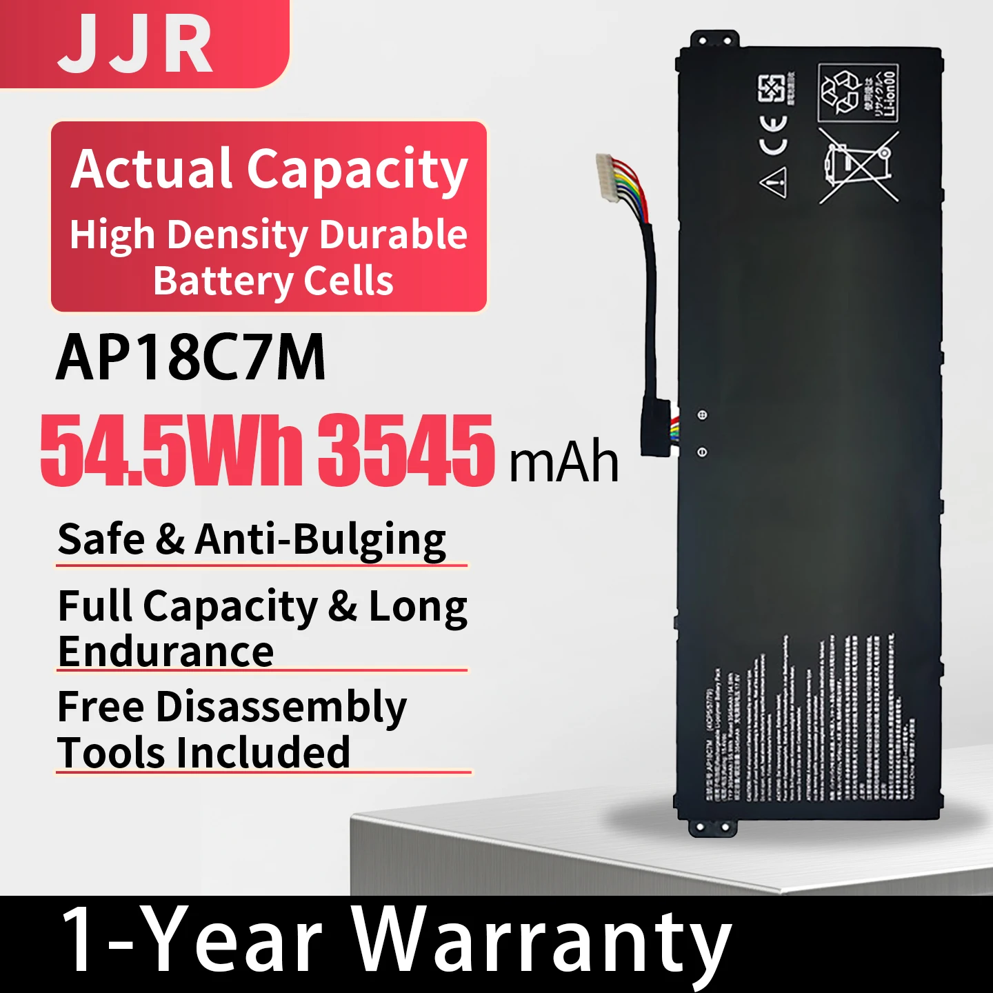 AP18C7M 54.5Wh/3545mAh 15.4V Replacement Laptop Battery for ACER Swift5 SP513-54N SF313-52 53 SF514-55T