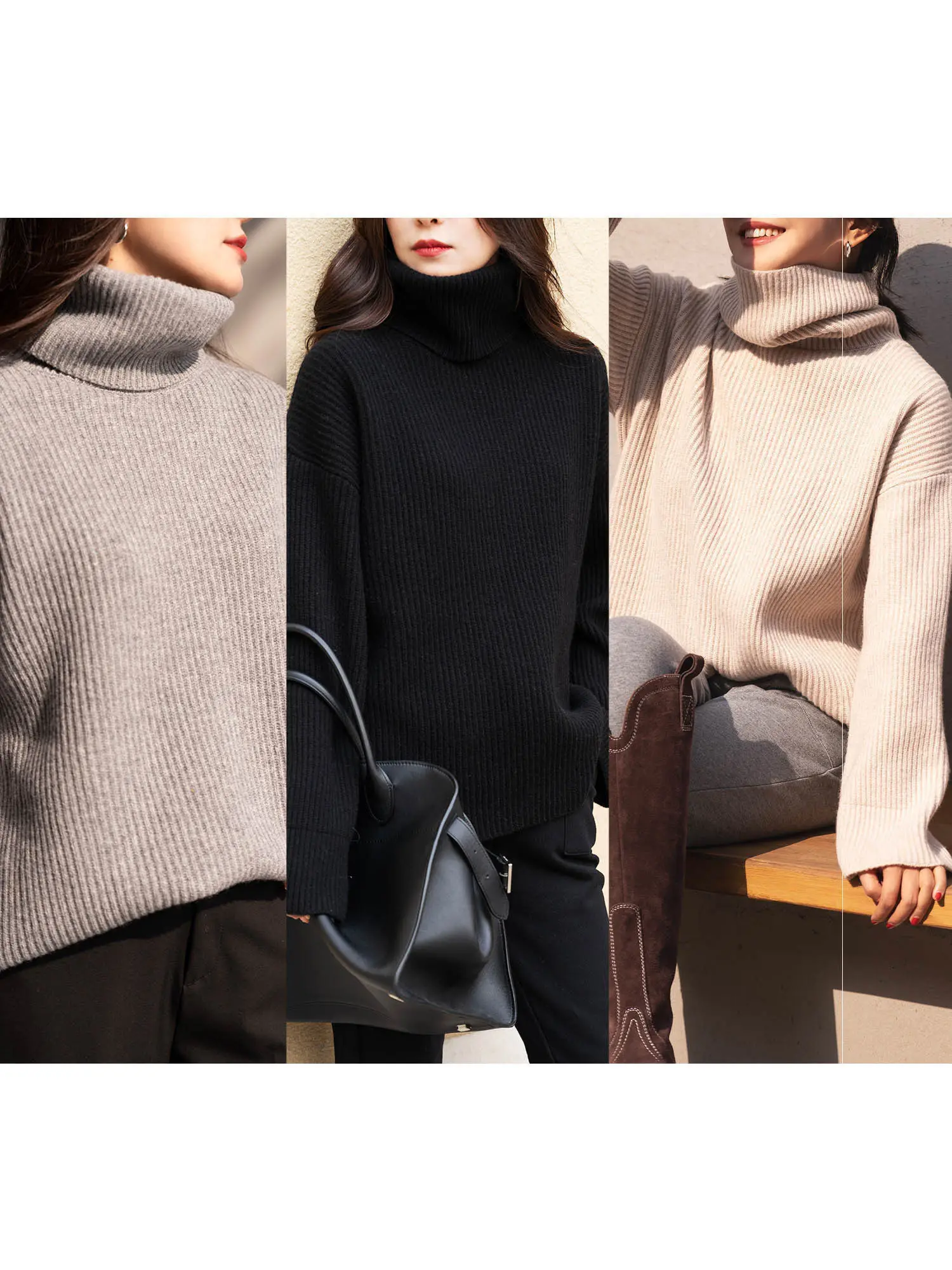 

Классический свитер с изображением слона и жирафа, теплый, универсальный, комфортный, шерстяной, вязаный, 309