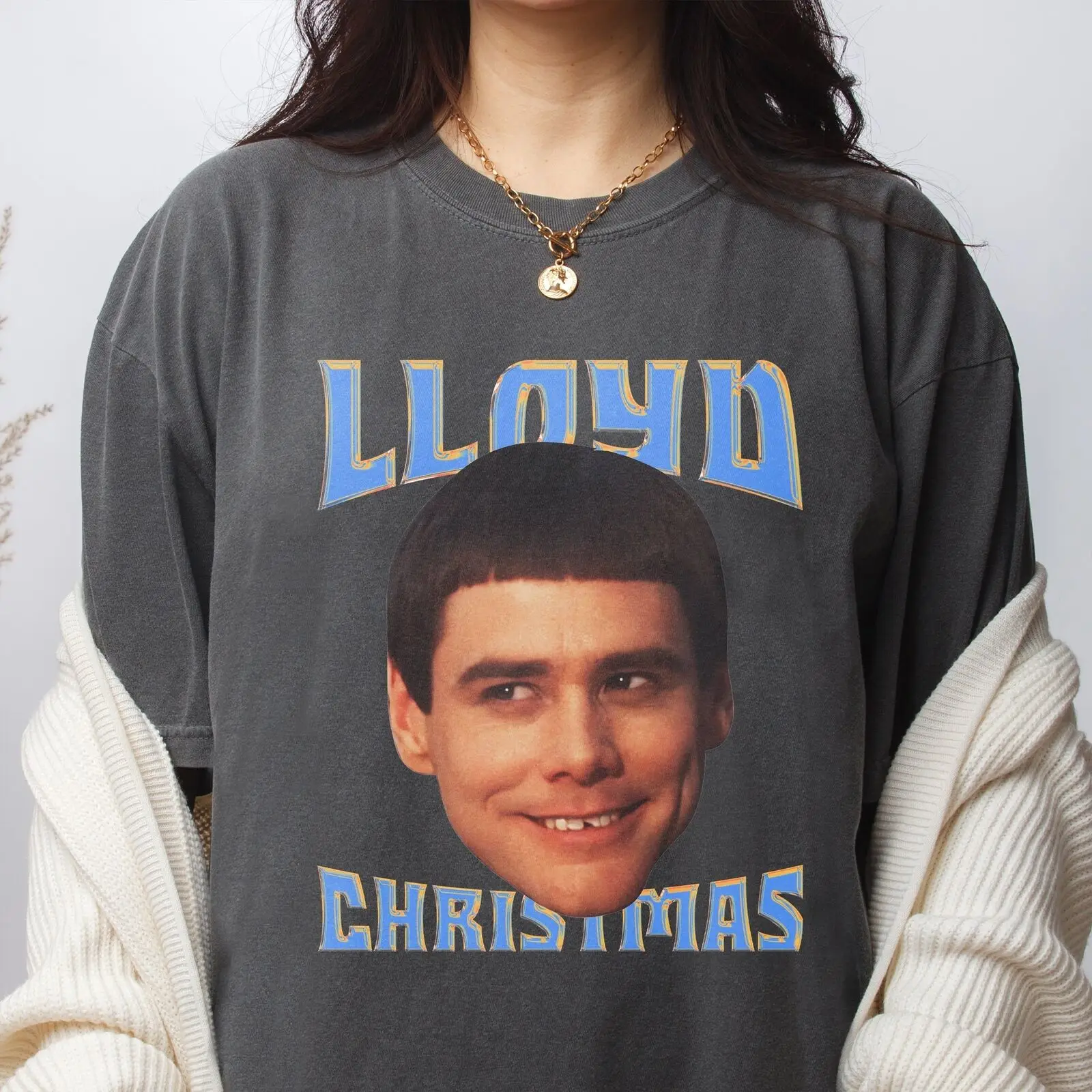 Dumb and Dumber T-Shirt, Retro Lloyd Christmas Bootleg Graphic Tee Shirt, Retro