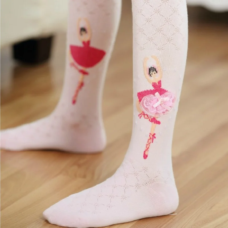 Kids Fashion Tights Spring Autumn Ballet Girl Pantyhose Cotton Knitted Cute Princess Dance Stockings Children' s Leggings 4-12Y view 5
