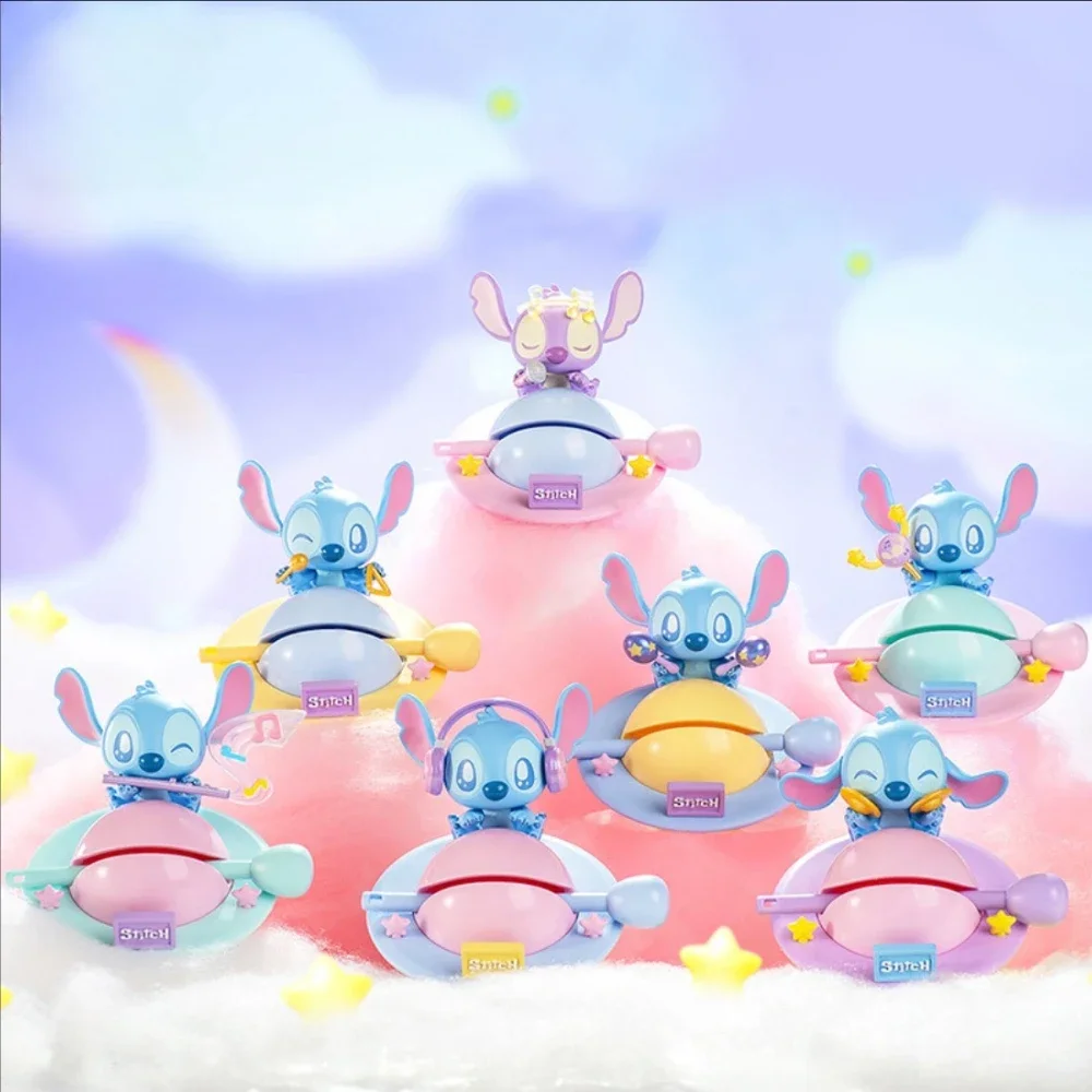 

Новая подставка для телефона Star Baby Stitch, деревянная рыбка, музыкальная серия Knock, ручная слепая коробка, милый орнамент для снятия стресса, подарок