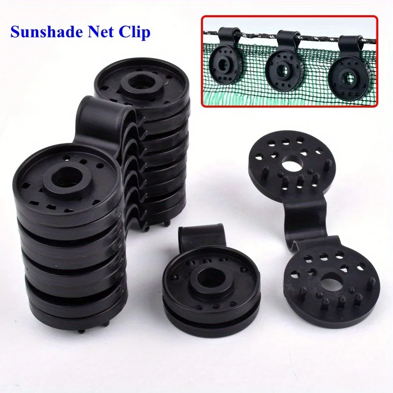 40pcs Sun Shading Net Clip Home Fence Installation Hook Greenhouse Film Sunshade Net Clamp Outdoor Tent Hang Expand DIY Tool