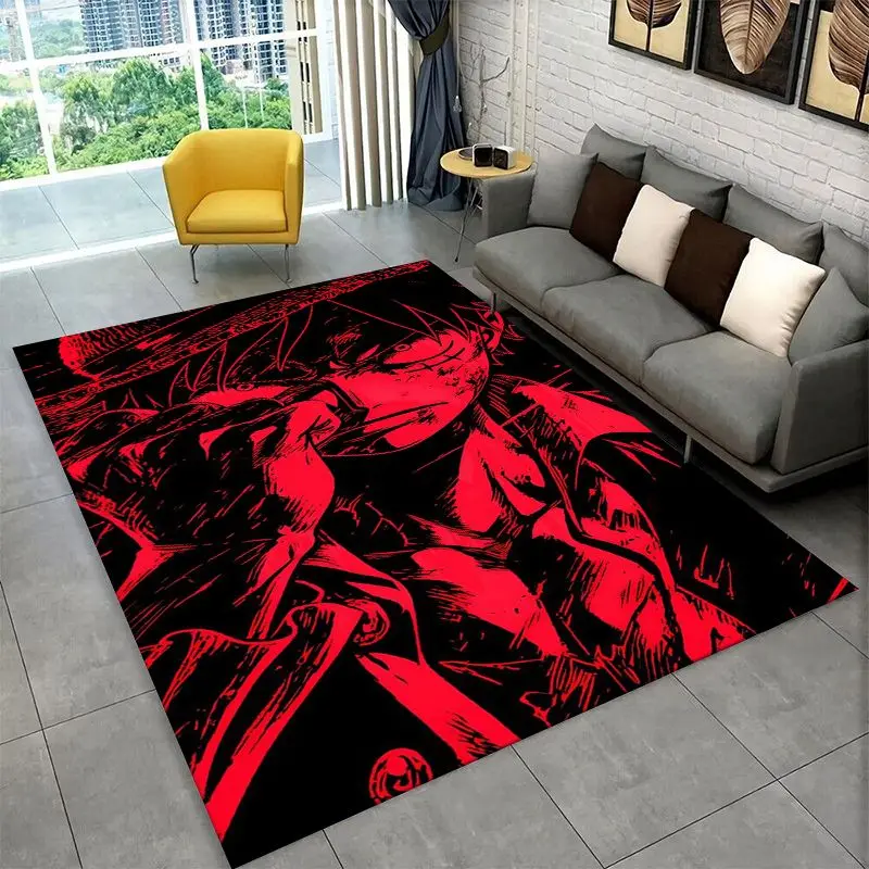 Classic Anime One P-Piece Cartoon Zoro Non-Slip Area Rug for Living Room,Bedroom,Playroom,Soft Carpet Floor Mat Home Decor Rug