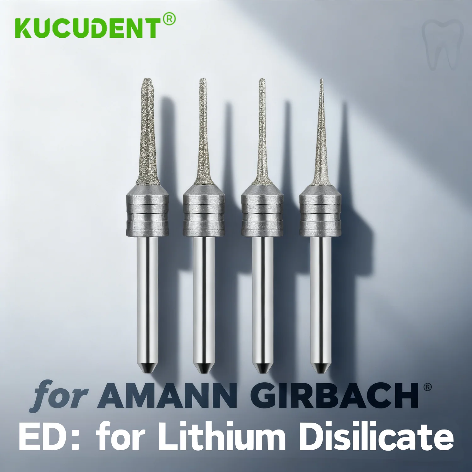 

Стоматологические фрезерные боры KUCUDENT для Amann Girrbach, высокоточные шлифовальные сверла с дисиликатами лития, CAD/CAM, лабораторный фрезерный инструмент