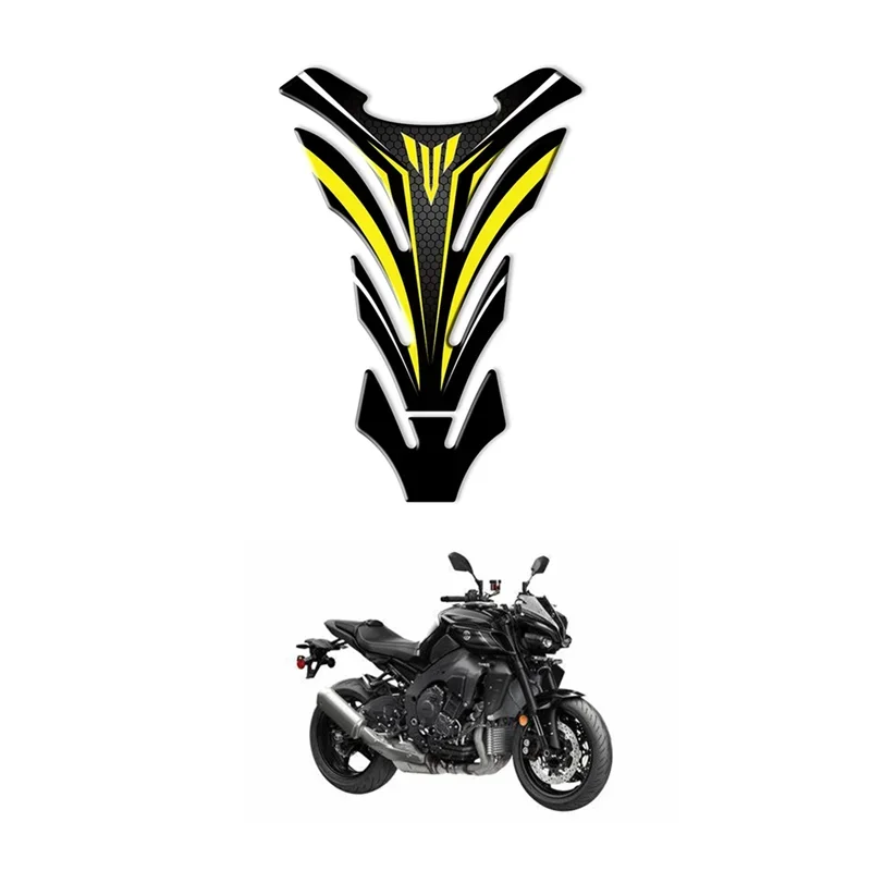 FOR YAMAHA MT01 MT03 MT25 MT07 MT09 MT10 Motorcycle Fuel Tank Protector 3D Gel Sticker Decal -1