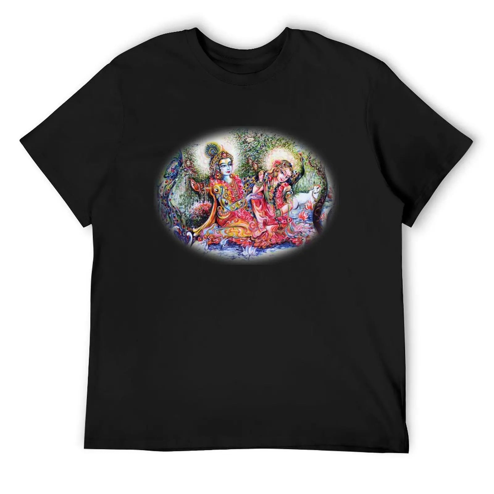 

Radha Krishna - Divine Lovers T-Shirt graphics quick-drying boys whites t shirt men 100℅ cotton