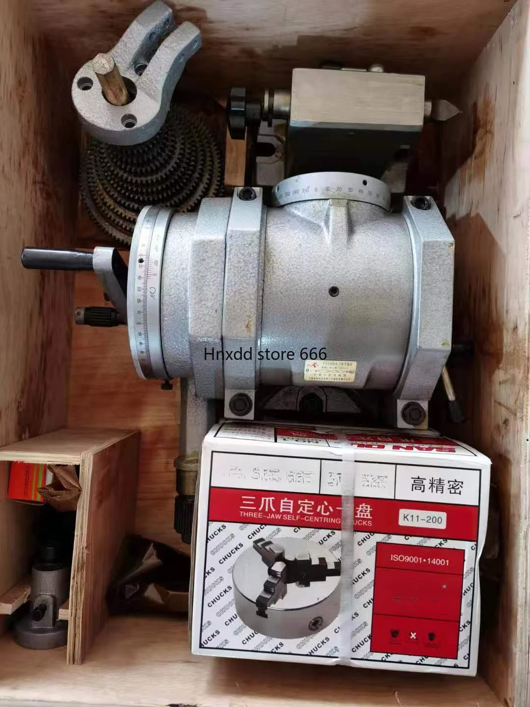 F 110,000 indexing head indexer vertical and horizontal 125A 160A three-jaw chuck manual precision