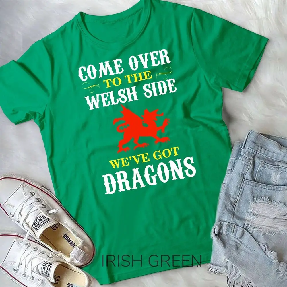 Come Over To The Welsh Side Wales Dragon Unisex T-shirt