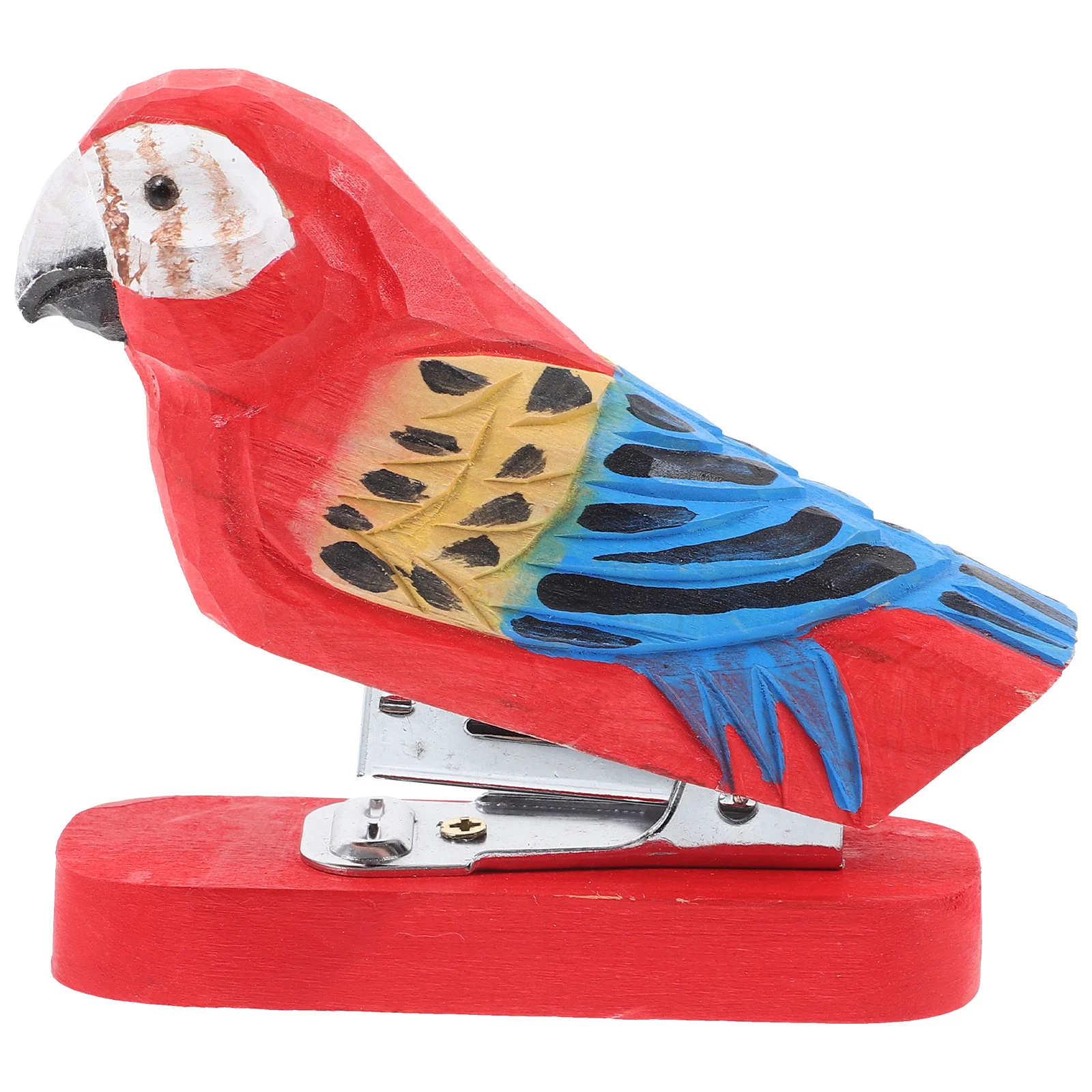 Cucitrice per animali in legno Cucitrice da tavolo per ufficio intagliata a mano Cucitrice per carta per animali carini Cucitrici riutilizzabili