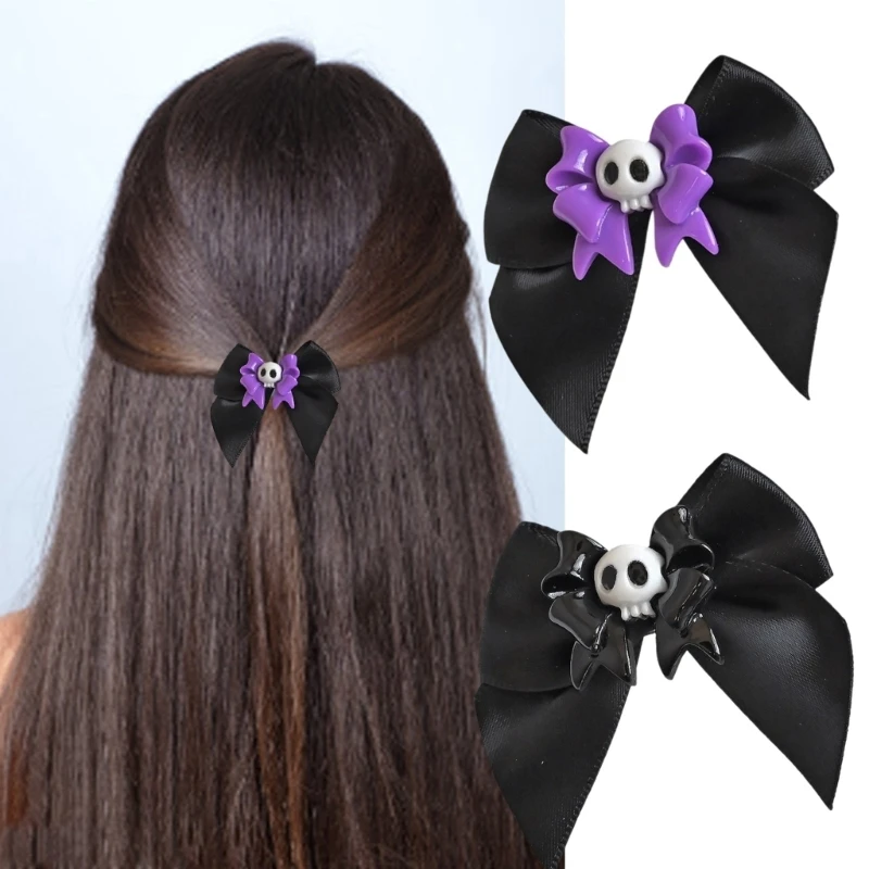 Bowknot hairpin antiderrapante crianças hairclip engraçado menina grampos de cabelo maquiagem para mulheres acessórios de fantasia de halloween