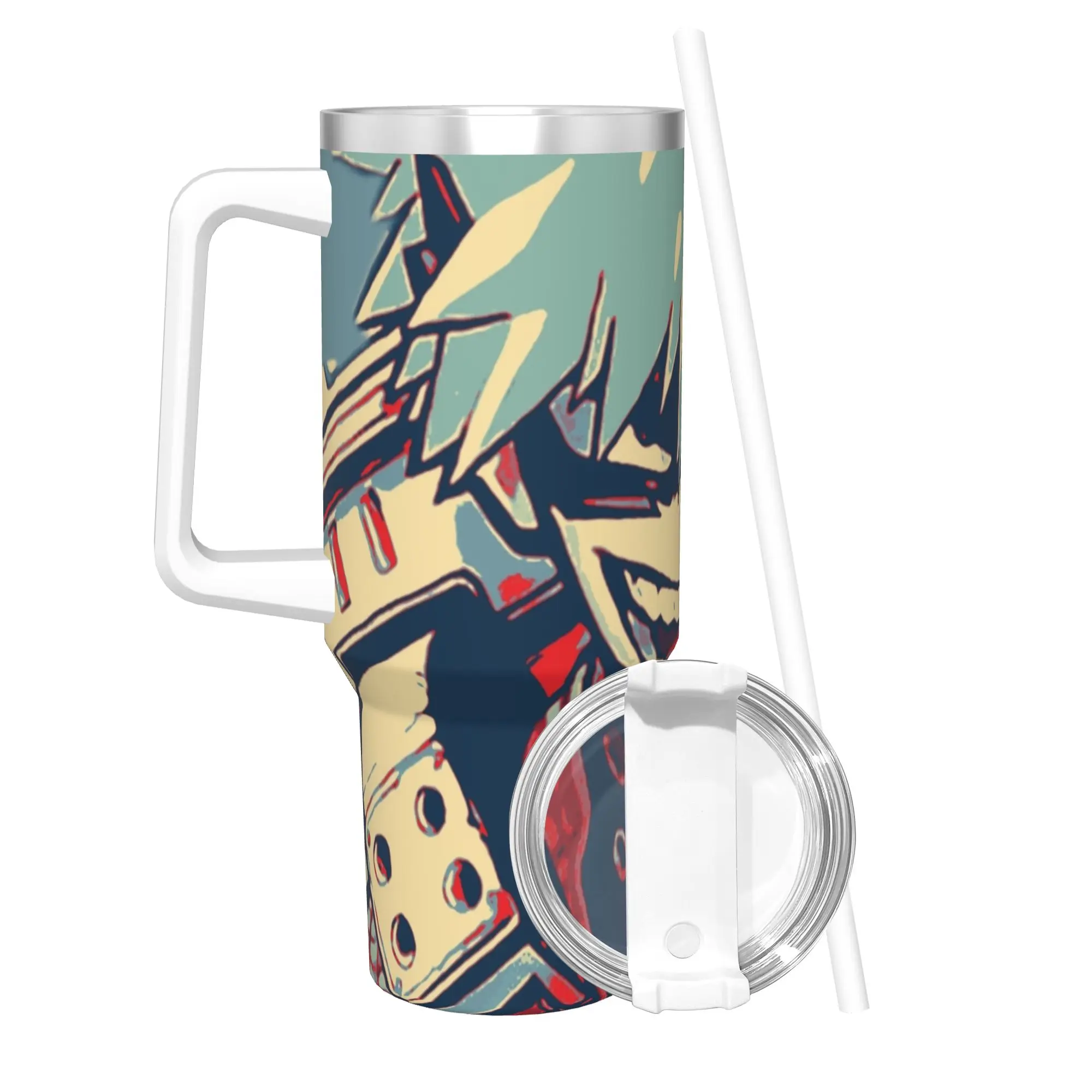 Stainless Steel Tumbler Katsuki Bakugo HOPE My Hero Academia Thermal Cups  Leakproof Cold Drink Mugs Cup Driving Water Bottle