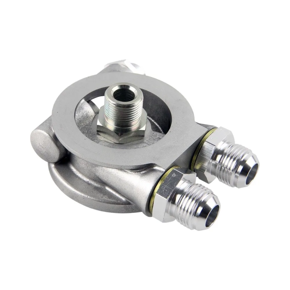 Sale Newest Oil Filter Thermostat Adapter Oil Sender Adapter With AN10 Fittings Replacement Car Accessories