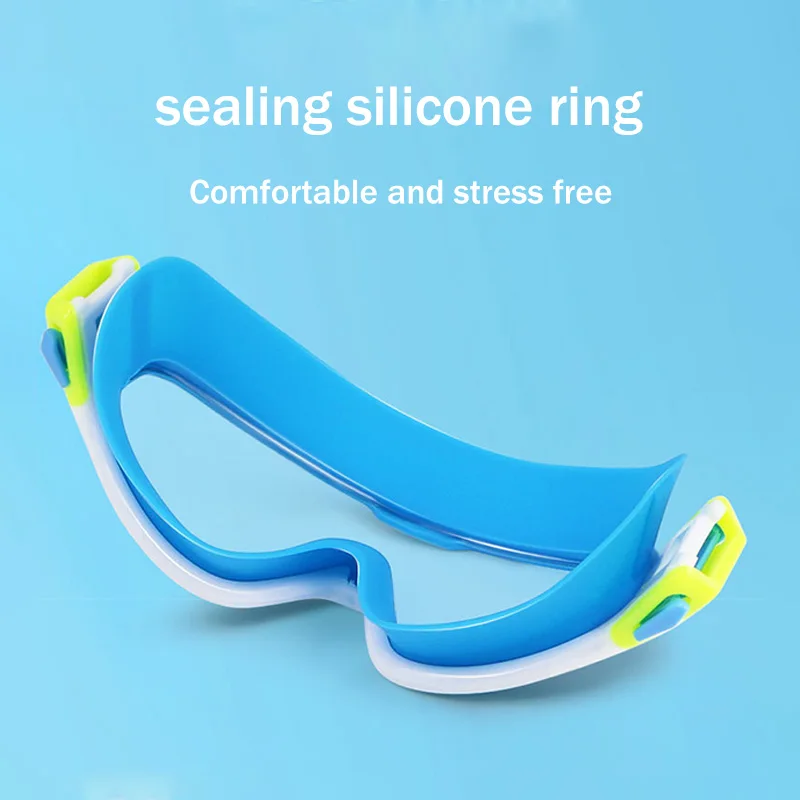 Kids Swimming Goggles for Boys & Girls (3-15 Years) - Big Frame HD View, Anti-Fog, No-Leak, Comfortable Silicone Swim Goggles view 4