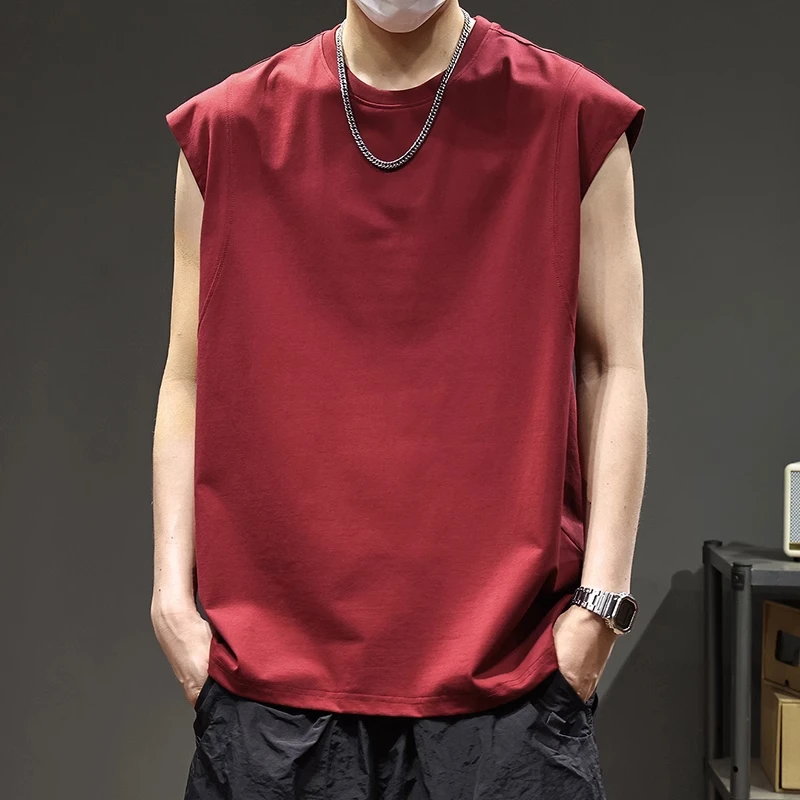 

Kazuki Kuraii 2025 Summer New Men's Tank Top Sports Fitn Svel Sweatirt Casual round Ne Pullover Breathable Moi...