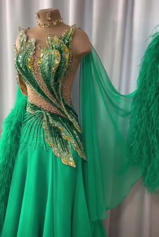 Customize ballroom dance dress make dresses accoring to your pictures