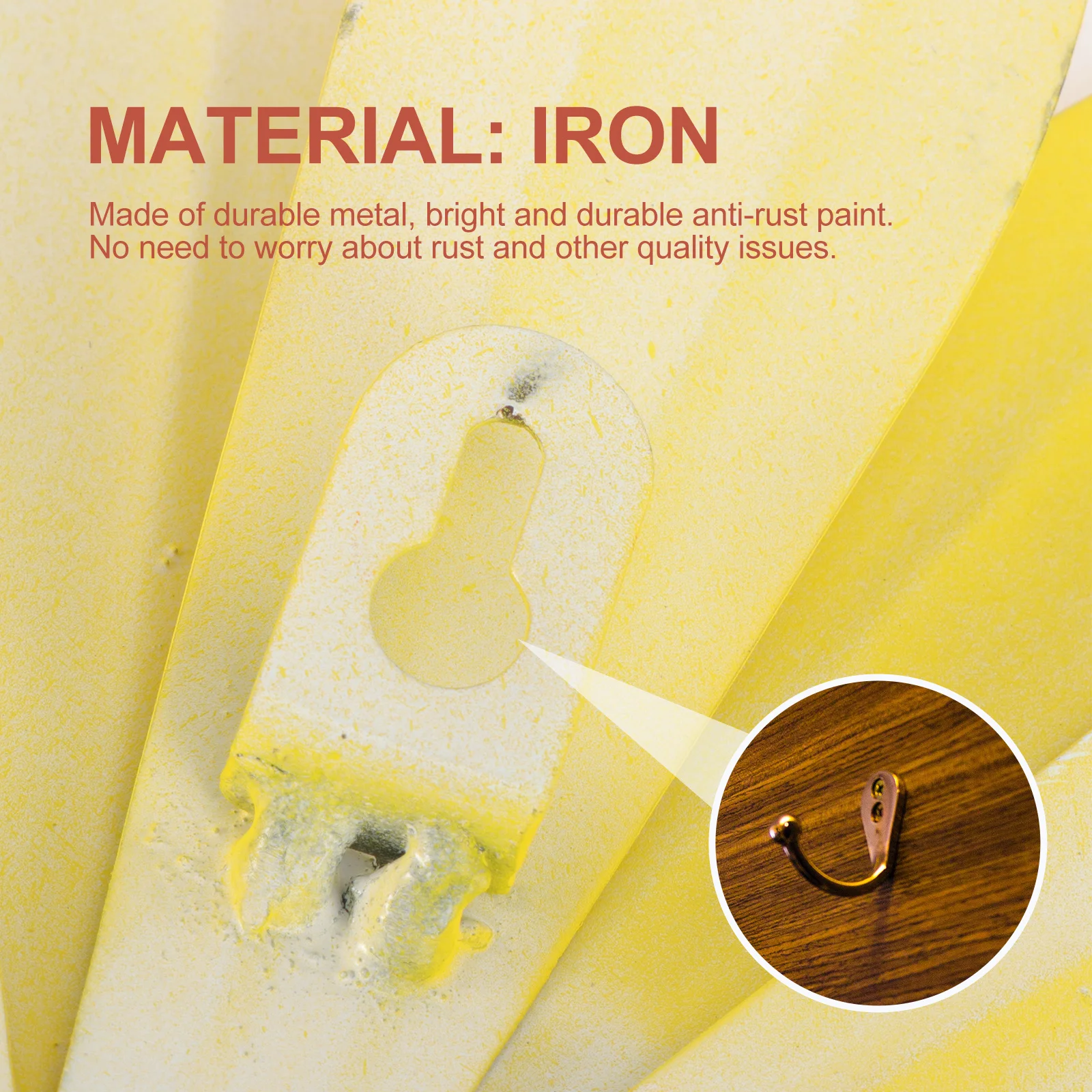 

1Pcs Iron Art Daisy Wall Decor Yellow Flower Hanging Decoration Artificial Flower Ornament Home Decoration Vintage Wall