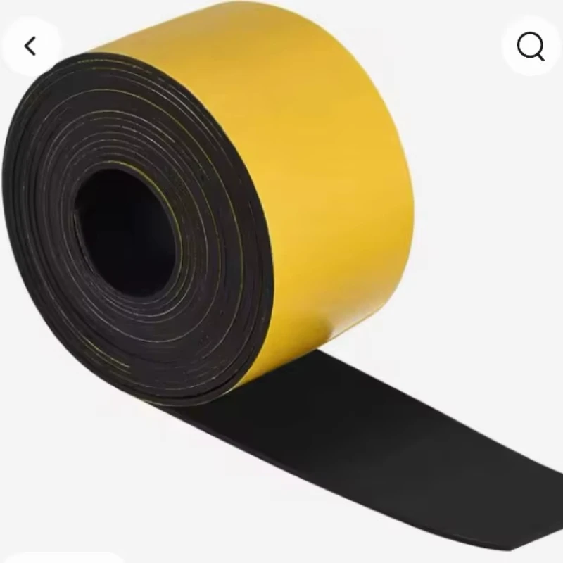 65mmx3mmx1m EPDM Rubber Sponge Door Window Seal Strip Soundproof Anti-collision Self Adhesive Tape Wall Insulation Acoustic Foam