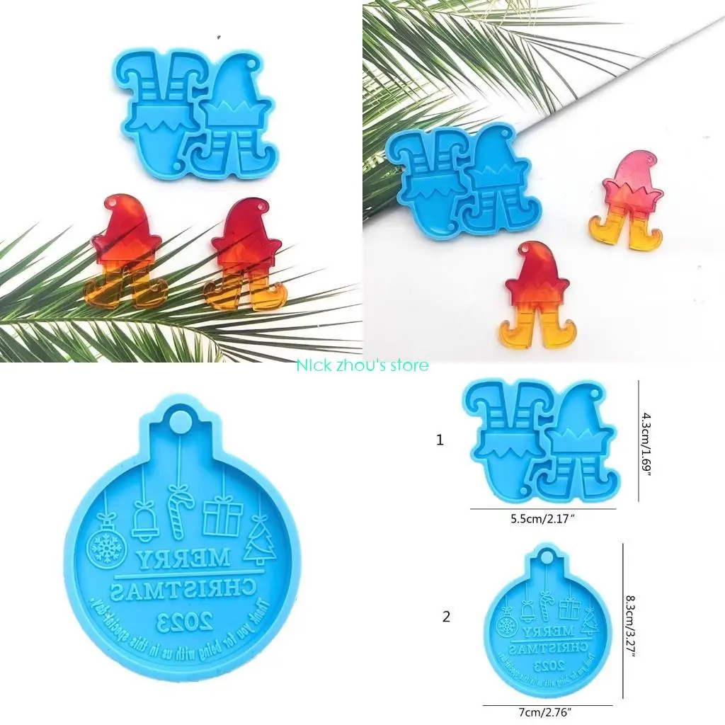 

E15E Silicone Earring Mold Epoxy Resin Molds Jewelry Casting Tools Ear Hooks for DIY