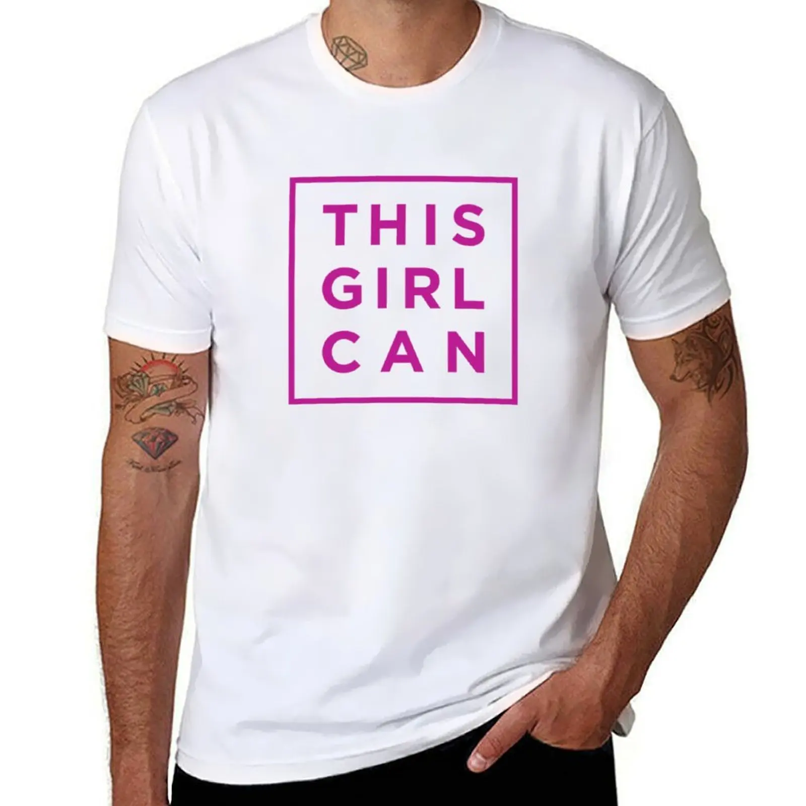 

This Girl Can T-Shirt man t shirt cotton high quality cotton t shirts man 100% T-Shirt
