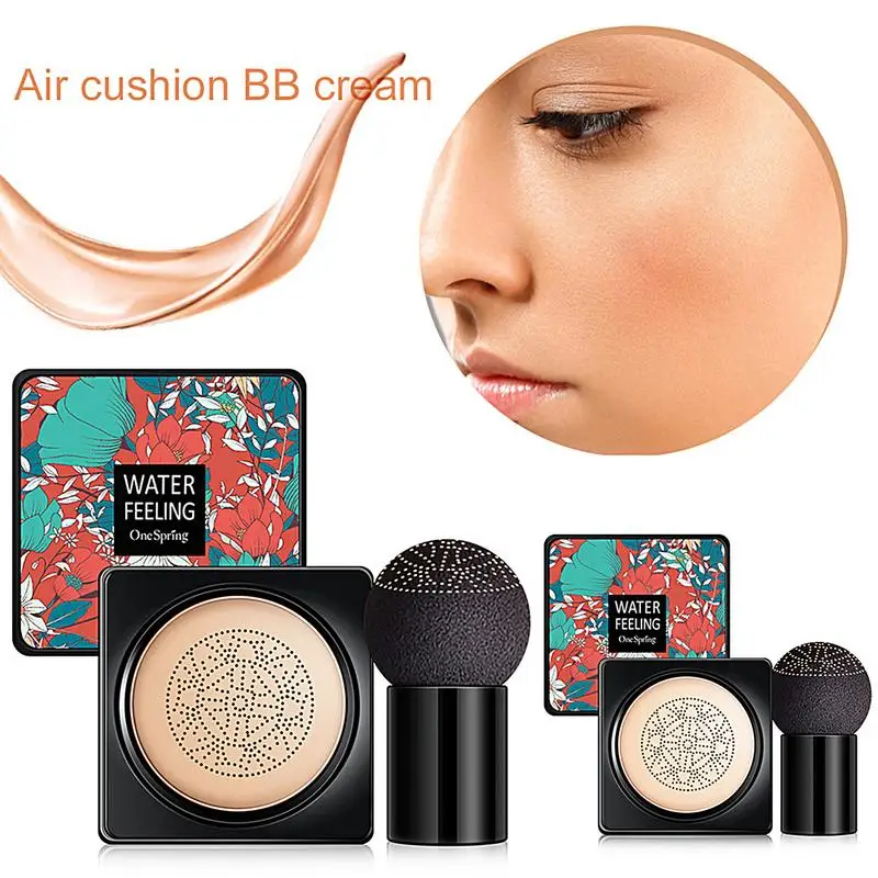 

Air Cushion CC Cream Mushroom Head Powder Puff Makeup Waterproof Base Makeup Foundation Cream Brightening Makeup Cosmetics