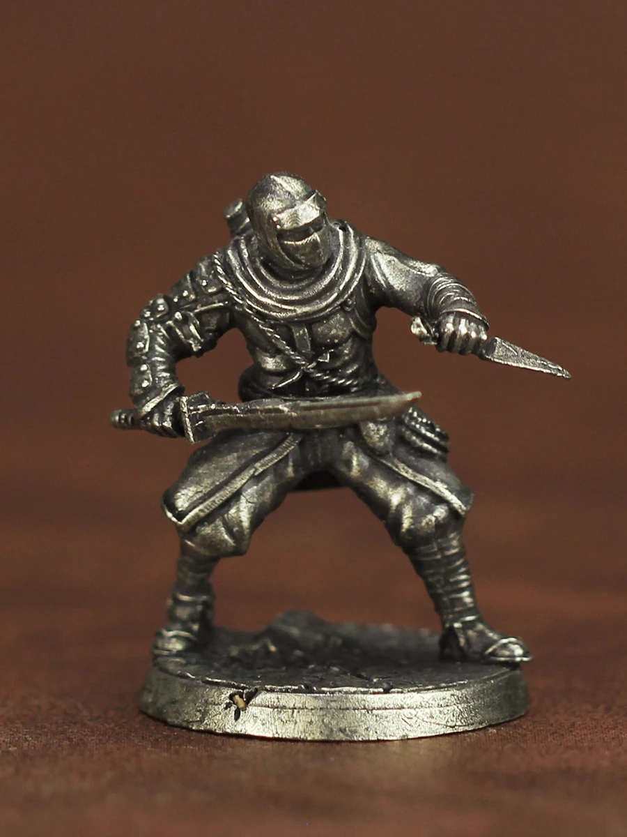 New Metal Chess Piece Samurai Ninja Ancient Soldier Model Toy Desktop Game Gift Display Piece Static Action Figure Collectible view 2