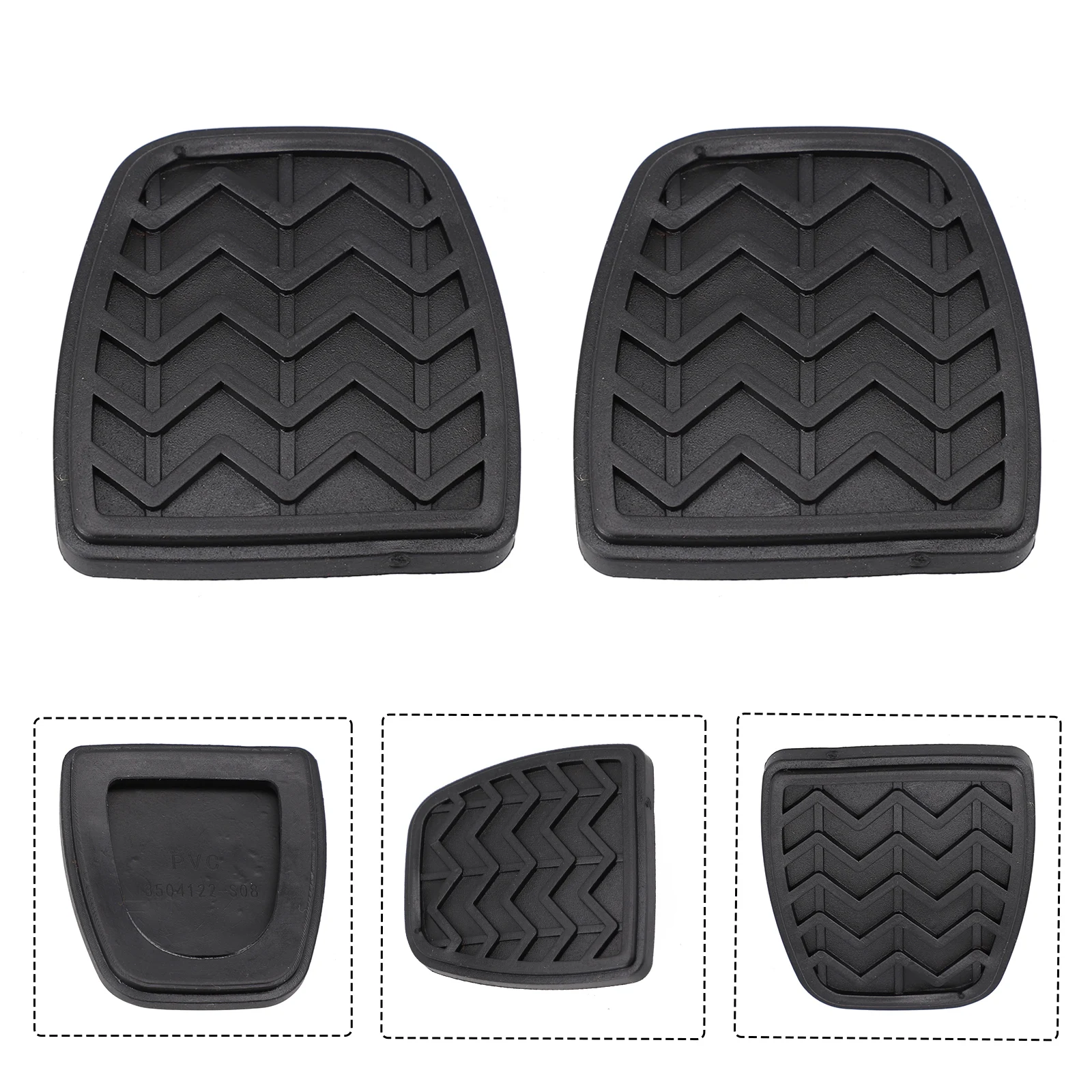 2X Brake Clutch Pedal Pad Rubber Covers For Scion TC XD XB XA For Yaris Sedan & Hatchback For Tacoma For Solara For Corolla