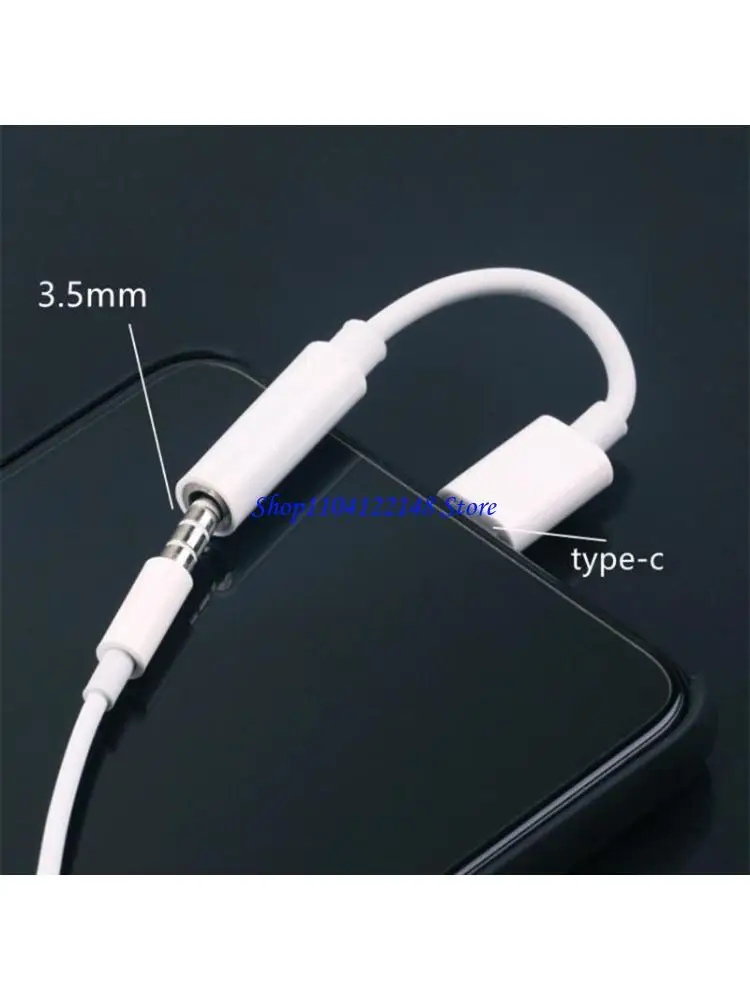 P9FA Cellphone Headphone Amplifier Type-C to 3.5mm Aux Wire for Smartphone Computer