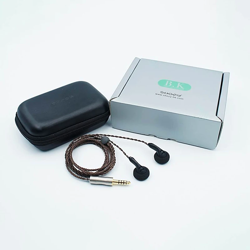 SHOZY BK MKII 3.5 ملم صوت / 4.4 ملم متوازن اوديوفيلي عالي الأداء برأس مسطح سماعة HiFi شاشة موسيقى استوديو DJ Musician