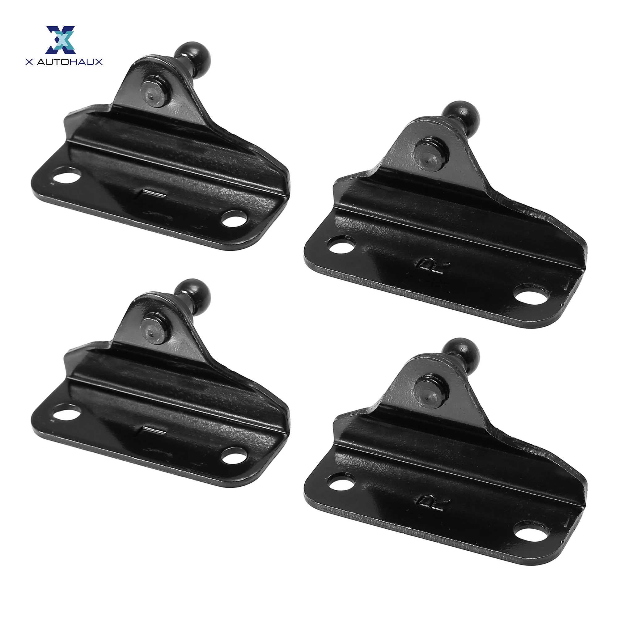 

X Autohaux 2pcs 4Pcs 10mm Car Ball Studs Shock Mounting Brackets Black for Gas Struts Shocks Bracket 67.5x40.5x24mm