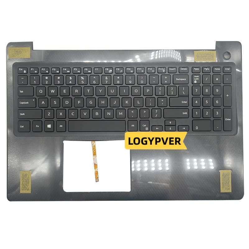 Laptop Palmrest 15 3580 3581 3582 3583 0P4MKJ P4MKJ AP2EM000200 Backlit  US English Keyboard For DELL For Inspiron