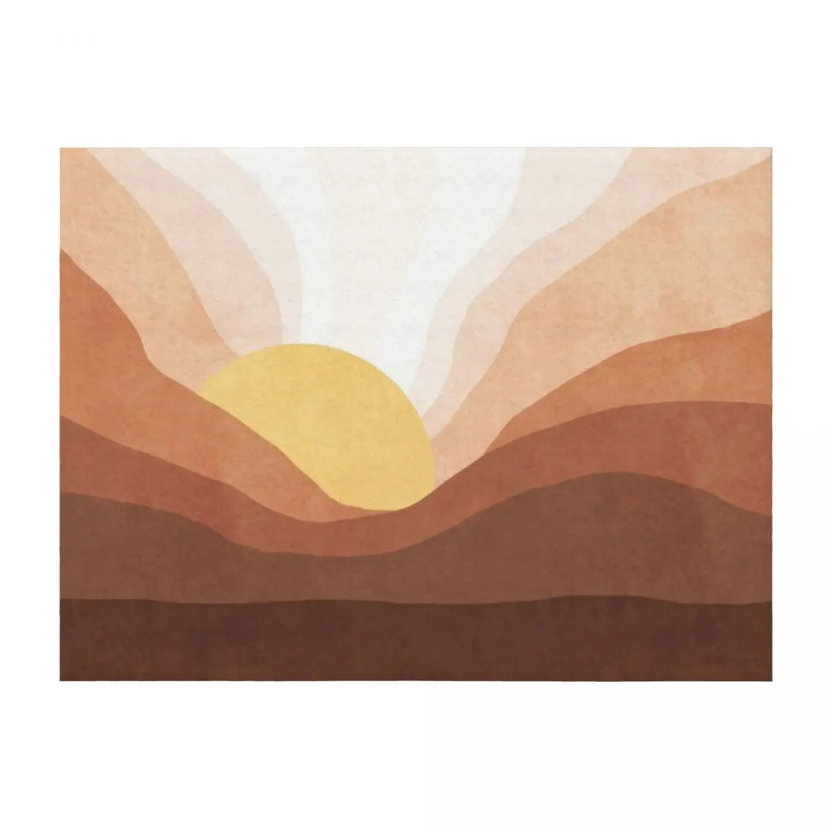 

Sunrise mountain landscape Throw Blanket Flannels Flannel Fabric Soft Beds Decorative Beds Blankets