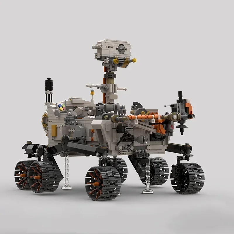 Model kosmiczny Moc cegły budowlane ameryka perspektywa Mars Rover technologia klocki modułowe prezenty zabawki świąteczne zestawy DIY montaż