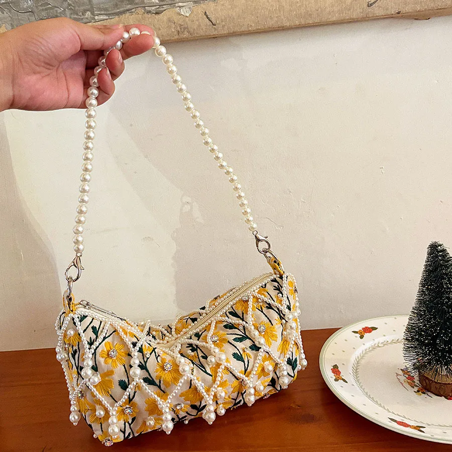 

Высококачественные сумки с вышивкой и замком, винтажные модные дизайнерские кошельки для женщин, сумки через плечо, женские сумки с цепочкой