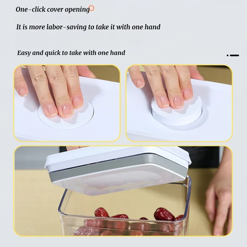 جرة مختومة من نوع الضغط، جرة تخزين الحبوب المتنوعة للمطبخ، أعشاب طبية، شاي، قهوة، فواكه مجففة مقاومة للرطوبة