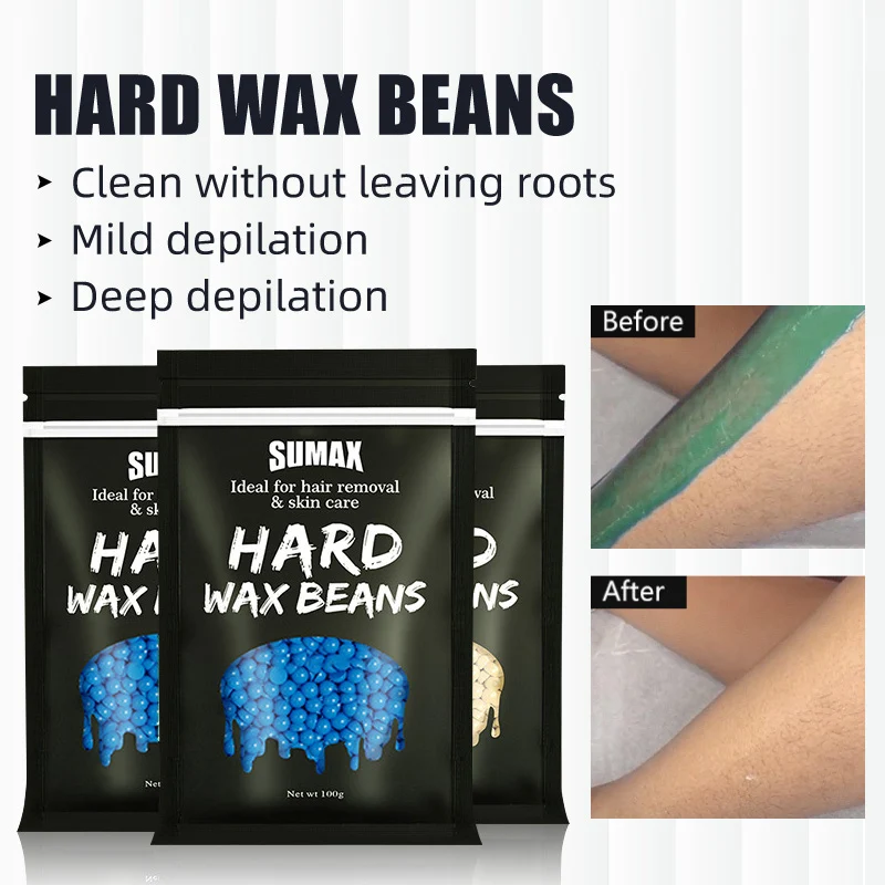 

Hair Removal Wax Beans Hot Film Hard Wax Depilatory Painless Removal Bean Waxing Bikini Face Legs Body Hair Removal Wax Beans