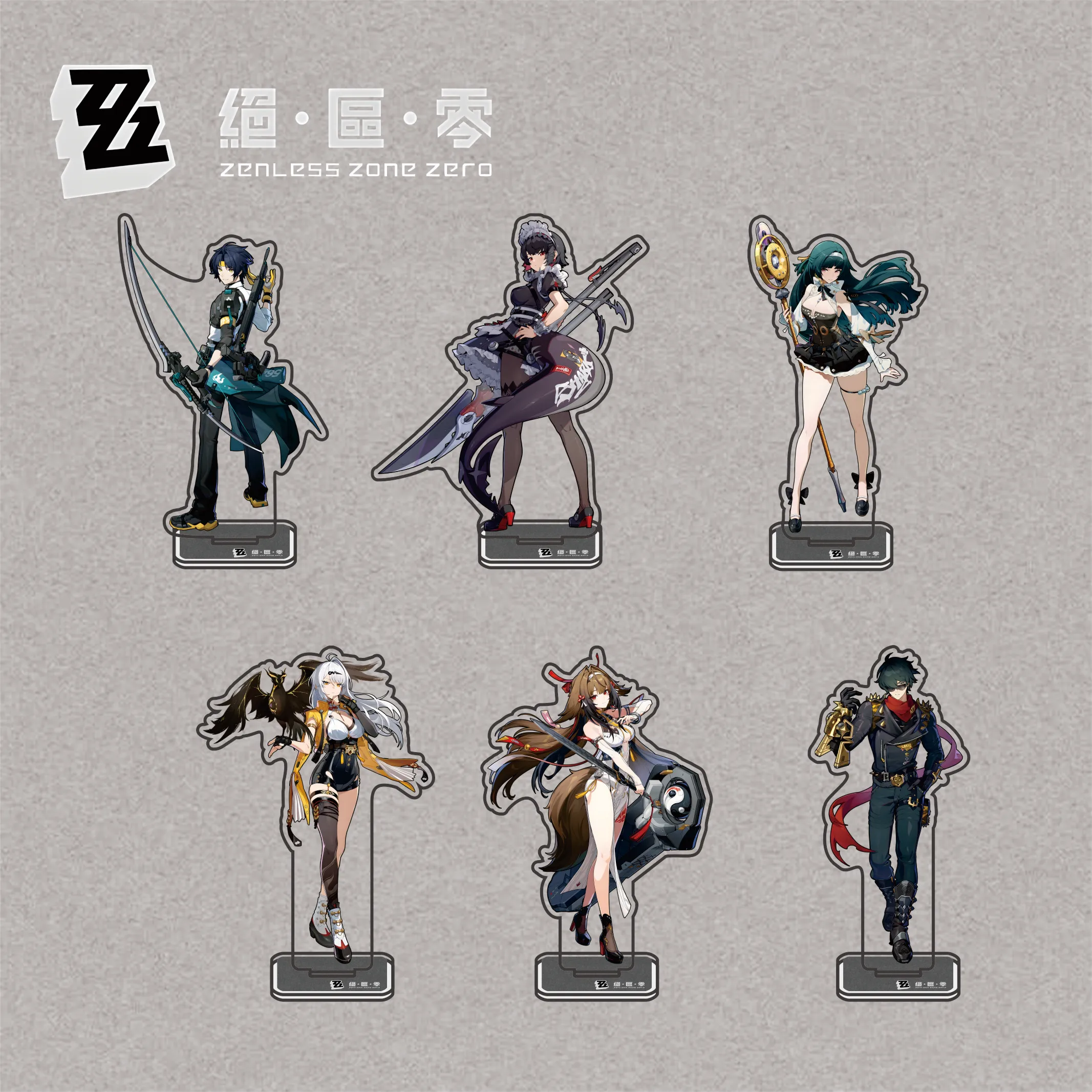 ZZZ Anime Game Zenless Zone Zero keychains 15cm Acrylic Stand Model Desk Display Collectible gifts for Friend