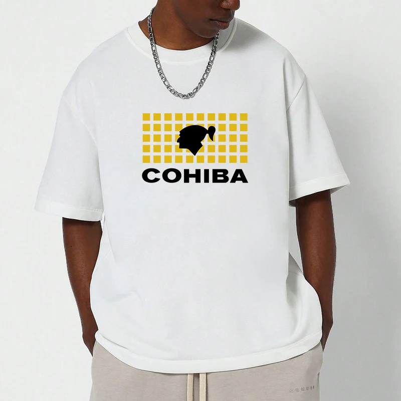 

Men's Cotton T-shirt C-Cohiba New Gifts and T-shirts Women's Oversize T-shirt Gifts for Boyfriend Streetwear Short Sleeve Tee