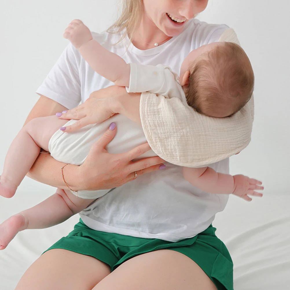 

4pcs Burp Cloths Cotton Newborn Rags Towel Neutral Accessories Strong Absorption Soft Skin Friendly Foldable Storable