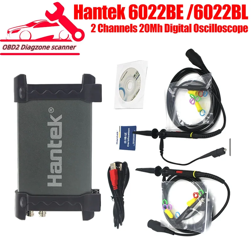 

Hantek 6022BE 6022BL 2 Channels 20Mhz Handheld Portable Osciloscopio PC USB Digital Storage Virtual Oscilloscope