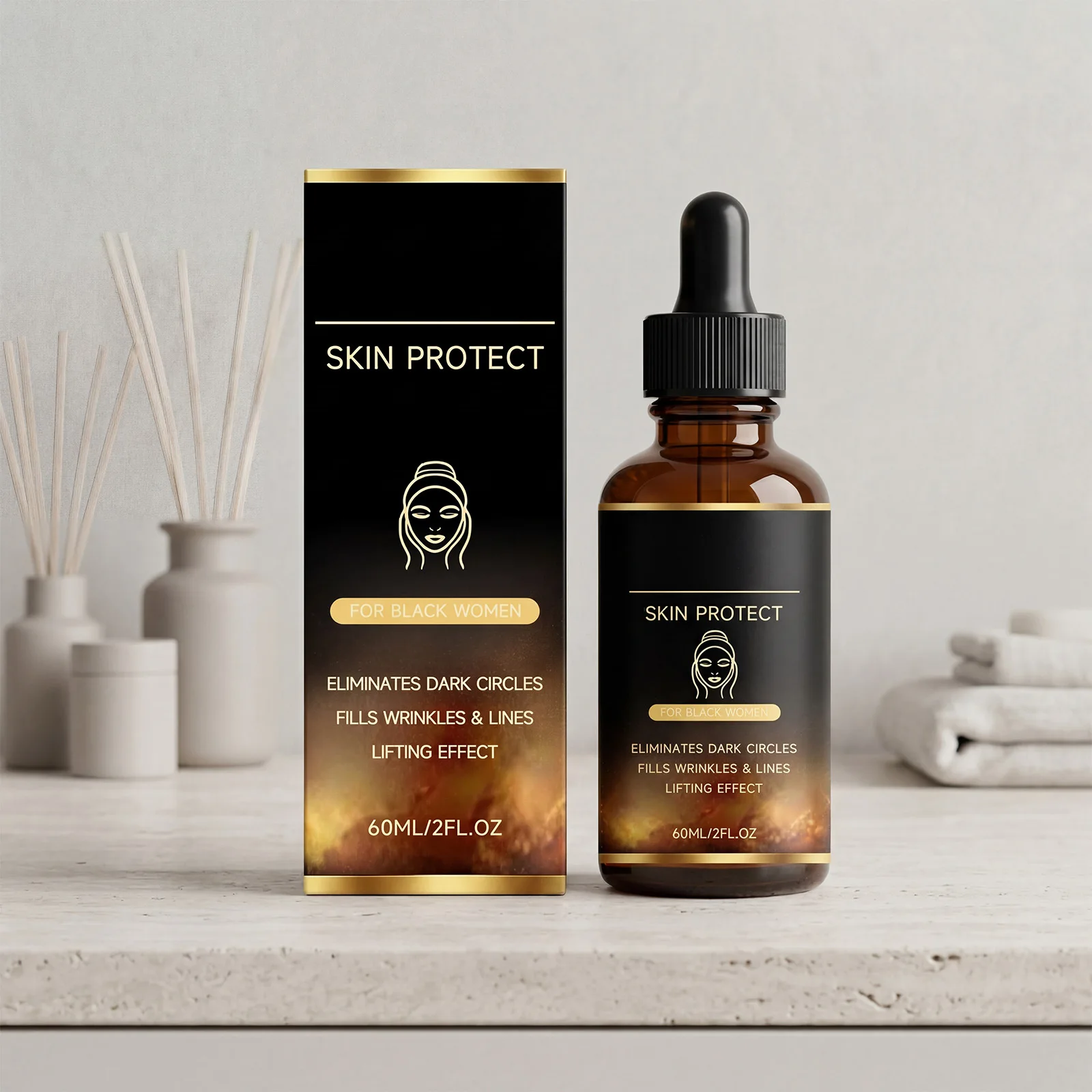 

Facial Brighten Essence Shrink Dark Spots Reduce Pores Fading Lines Remove Blackheads Wrinkles Dark Circle Tightening Face Serum