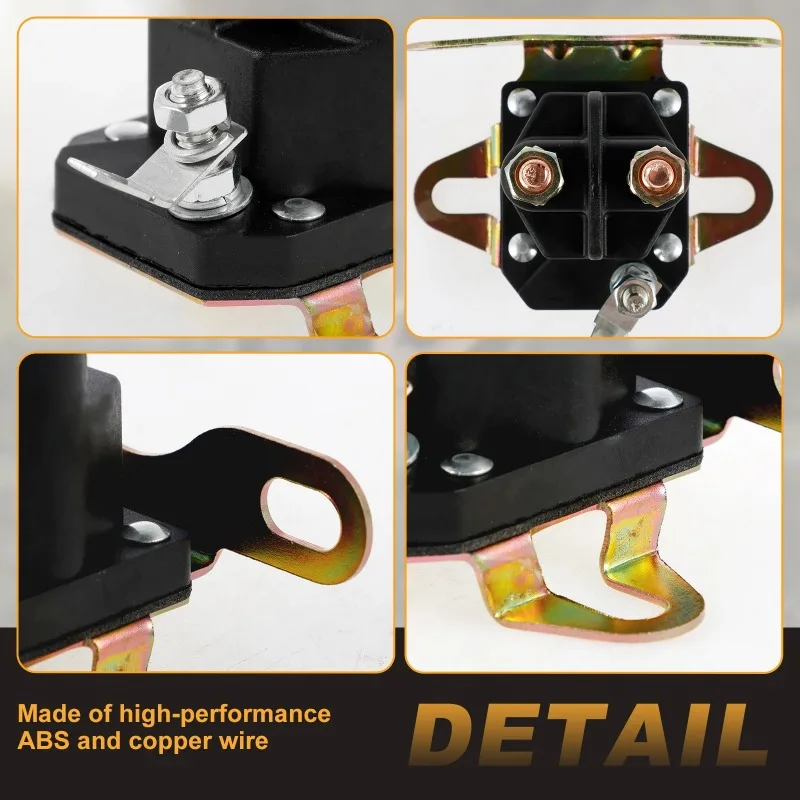 2PCS Rasaerba Avviamento Solenoide Sicuro Impermeabile Zero Turn Rasaerba Avviamento Solenoide Relè Rasaerba Trattore per Gas Precedente