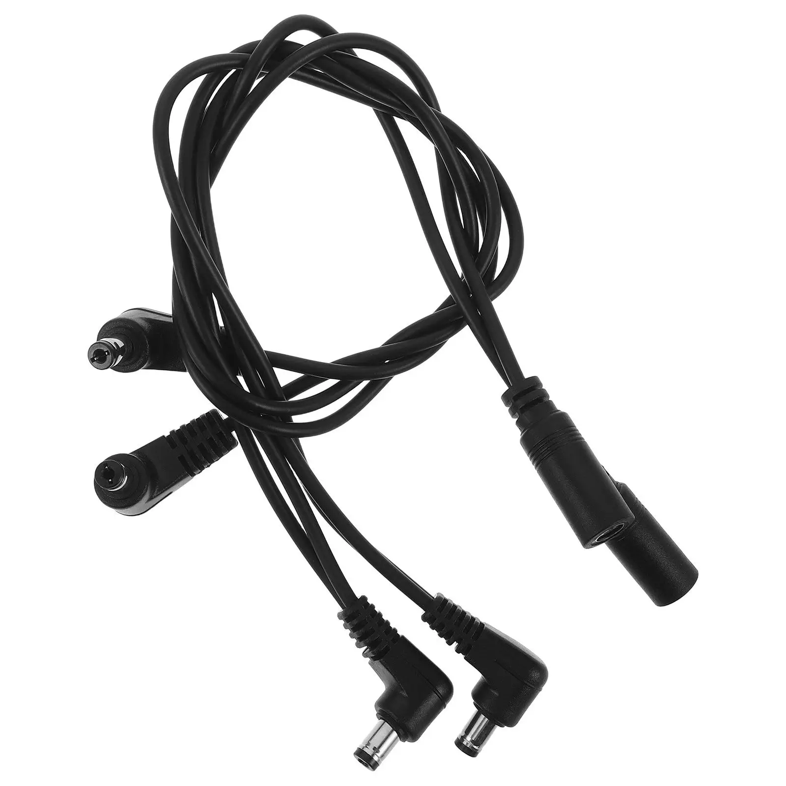 Cables de conexión para guitarra, accesorios para pedalera, color negro, 19,65x0,86x0,39 pulgadas, cable de efectos para guitarra eléctrica, cable de alimentación en Y, 2 uds.