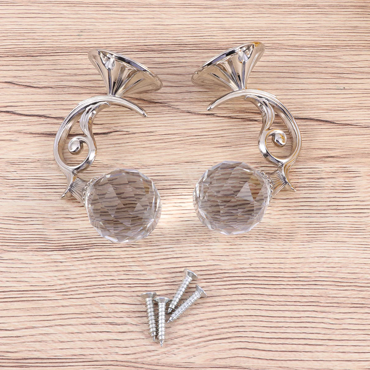 

Crystal Curtain Wall Hooks Silver Plated Rust Resistant Smooth Finish For Window Curtains Home Decor Wall Mounted Holdback