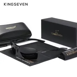 KINGSEVEN 2024 New Men's Polarized Sunglasses Aluminum Frame UV400 Sun Glasses Male Eyewear Driving Glasses