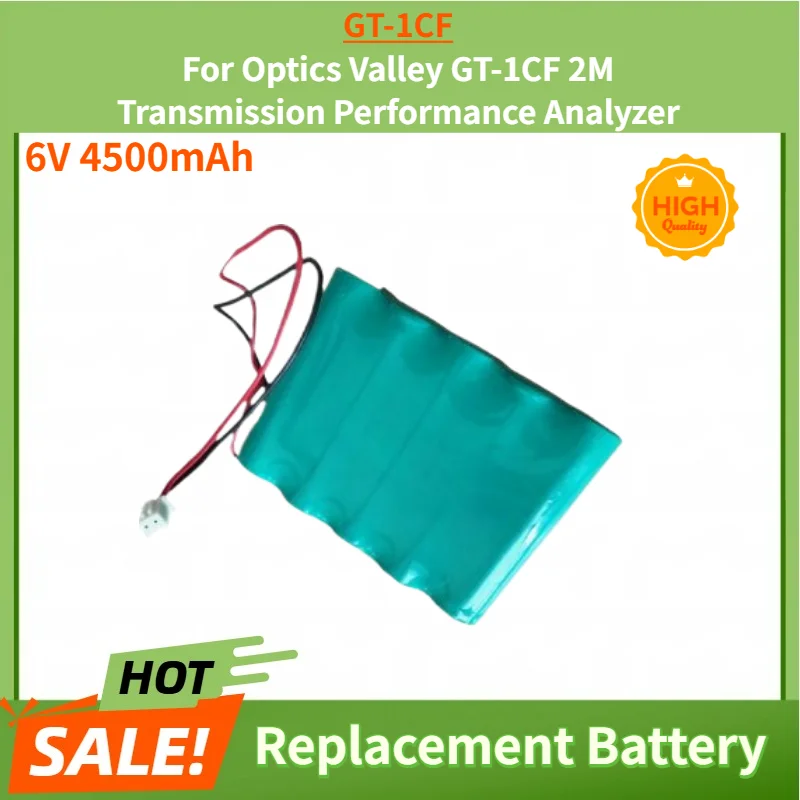 High Quality 6V 4500mAh GT-1CF Battery for Optics Valley GT-1CF 2M Transmission Performance Analyzer Replacement Battery