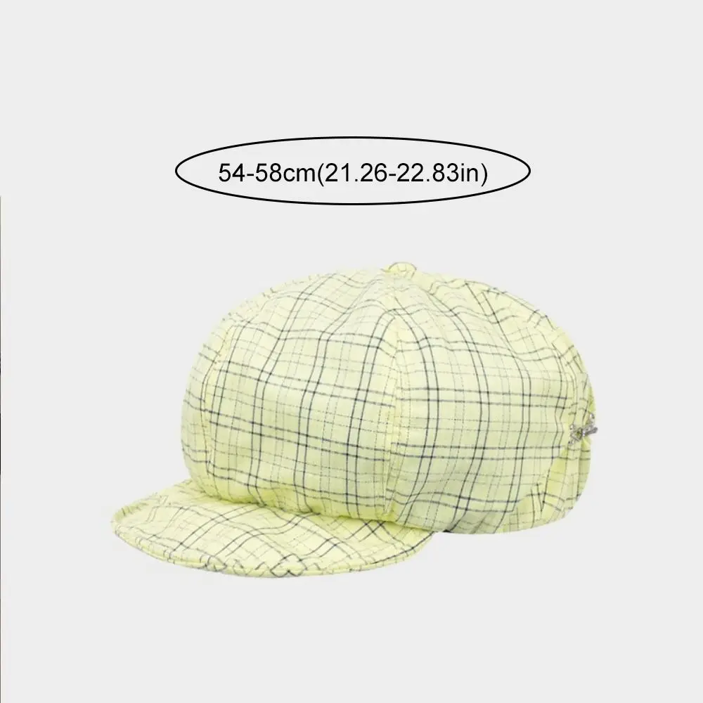 جديد Ins الأخضر منقوشة سحابة القبعات Y2k الربيع الصيف موزع الصحف قبعات عادية Harajuku الرسام قبعة في الهواء الطلق