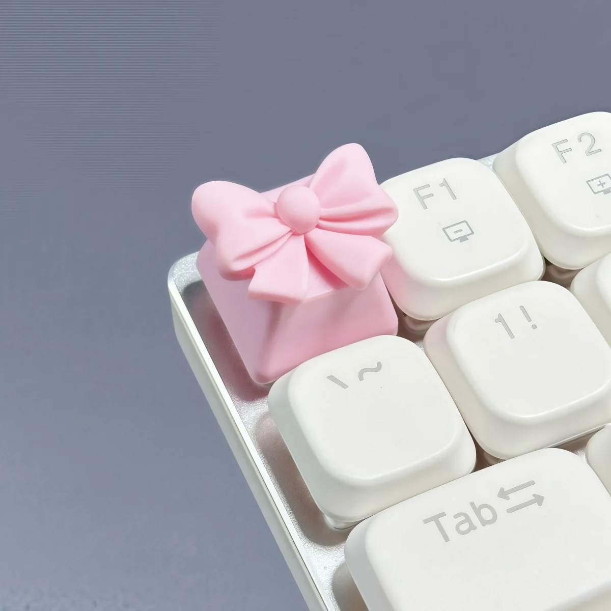 1Pcs Harz Bowknot Tastenkappen OEM Höhe Mechanische Tastatur Key Caps Dekoration Gaming Zubehör Keycap Frauen Geburtstag Geschenk