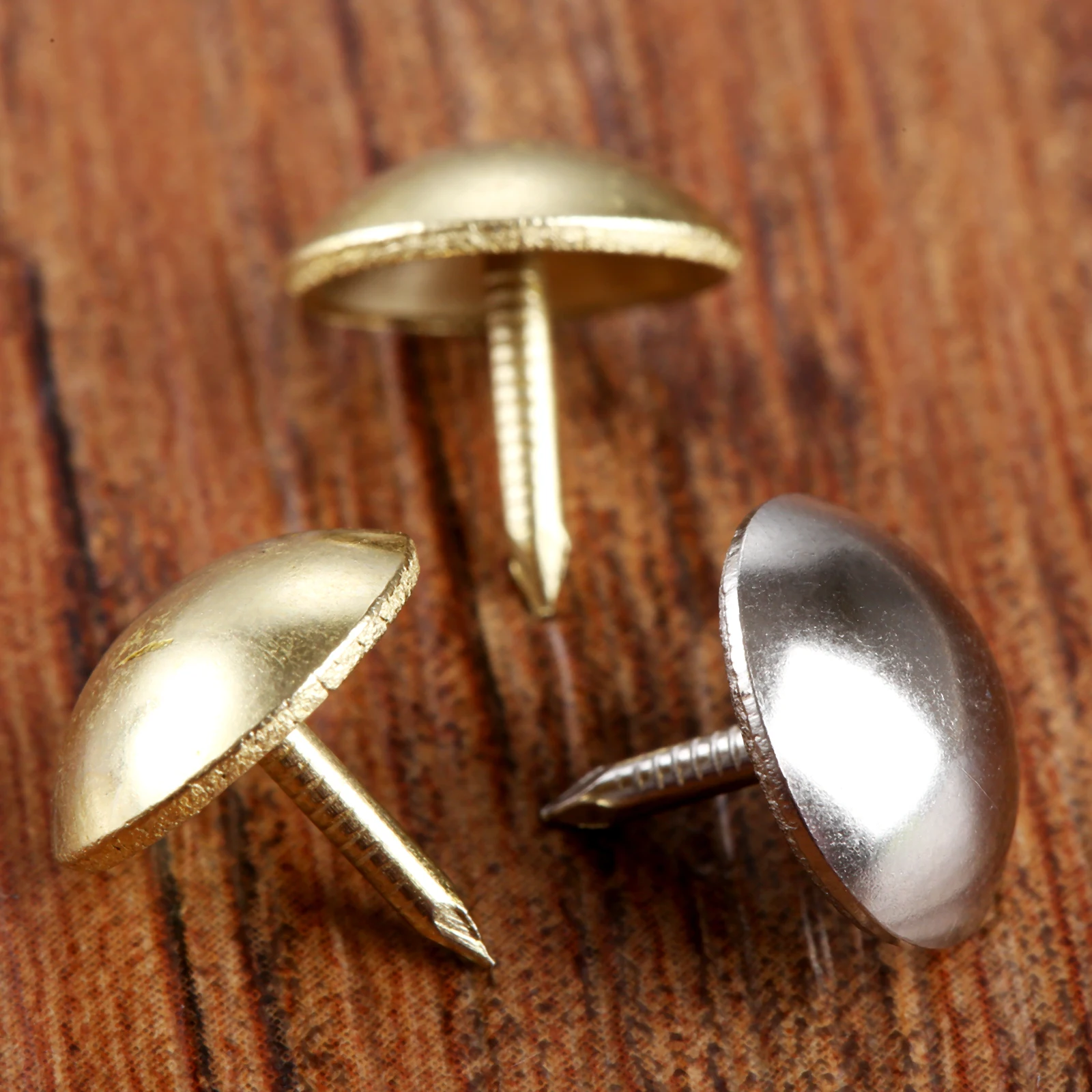 100pcs Upholstery Nails Silver/Gold 11*11mm Nails Sofa Studs Pins Tacks Jewelry Box Basket Furniture Hardware