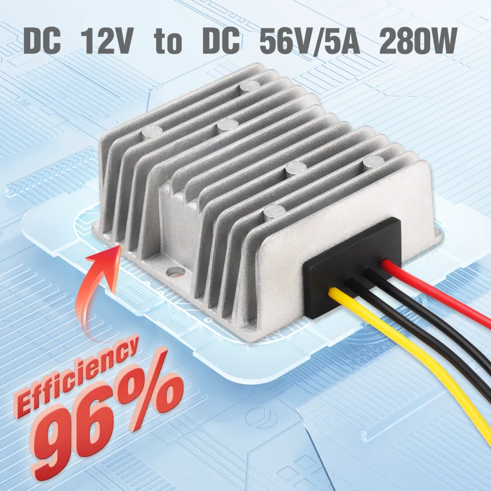 Booster 12V To 56V DC Power Converter CV/CC Step-Up Power Adapter for Starlink for Gen 3 Router Power Adapter Tools Versatile